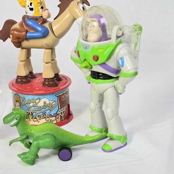 Toy Story Figure Lot Buzz Woody Rex Mr Potato Head Rocket - Picture 3 of 6